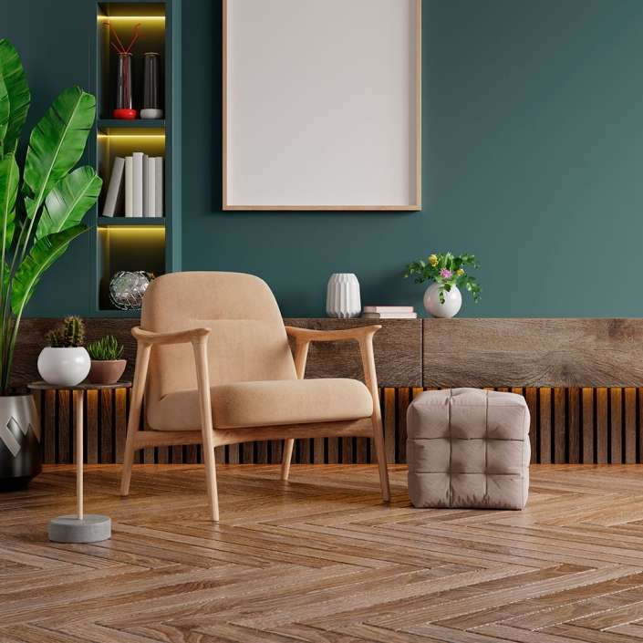 Piso de ingeniería con diseño Herringbone